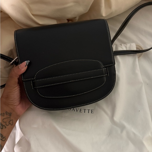 Savette Black Crossbody Bag - Picture 2 of 5